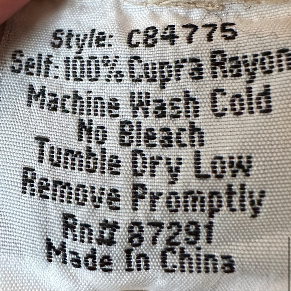 Johnny Was Back Eyelet button down Blouse in Powdered Sugar - Picture 8 of 8